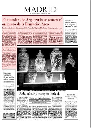 EL MATADERO DE ARGANZUELA SE CONVERTIRÁ EN MUSEO DE LA FUNDACIÓN ARCO  (artículo en formato PDF)
