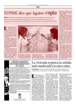 EL PSOE DICE QUE AGUIRRE COPIA (artículo en formato PDF)