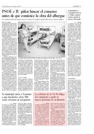 LA REFORMA DE LA M-30 OBLIGA AL CONSISTORIO A PEDIR EL MAYOR PRESTAMO DE SU HISTORIA (artículo en formato PDF)