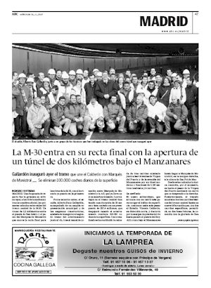 LA M-30 ENTRA EN SU RECTA FINAL CON LA APERTURA DE UN TÚNEL DE DOS KILÓMETROS BAJO EL MANZANARES (artículo en formato PDF)