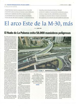 EL ARCO ESTE DE LA M-30, MAS FUNCIONAL Y SEGURO TRAS LAS OBRAS (artculo en formato PDF)